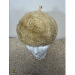 Gwenn Pennington Exclusive Rare Vintage Y2K Beige Hat  Angora Super Soft